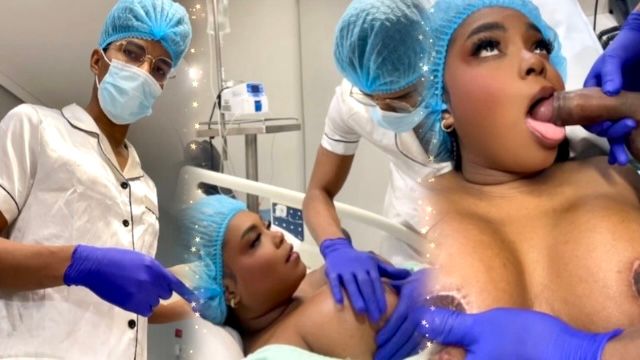 Horny doctor fucks her patient and leaves her tits full of milk