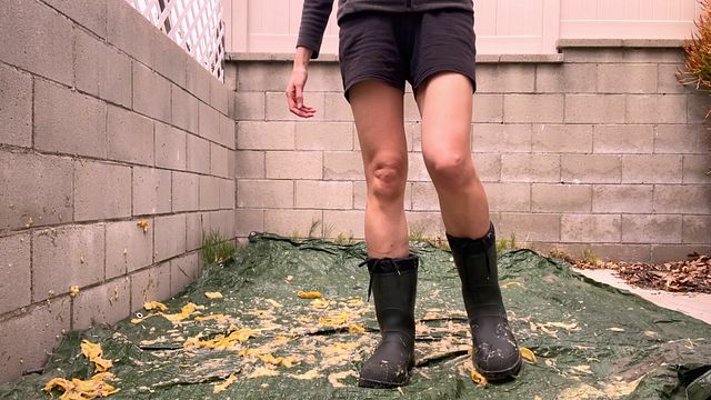 Crushing Fruits in Rubber Boots