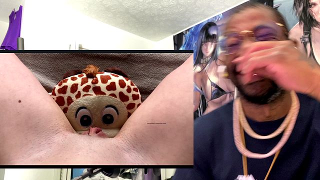 Tight Bald Pussy Brunette Girl Humps On Her Plushie Toy And Pee’s Everywhere